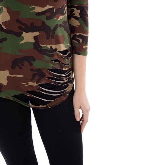 Camouflage Destroyed T-shirt - Picture 5 of 5